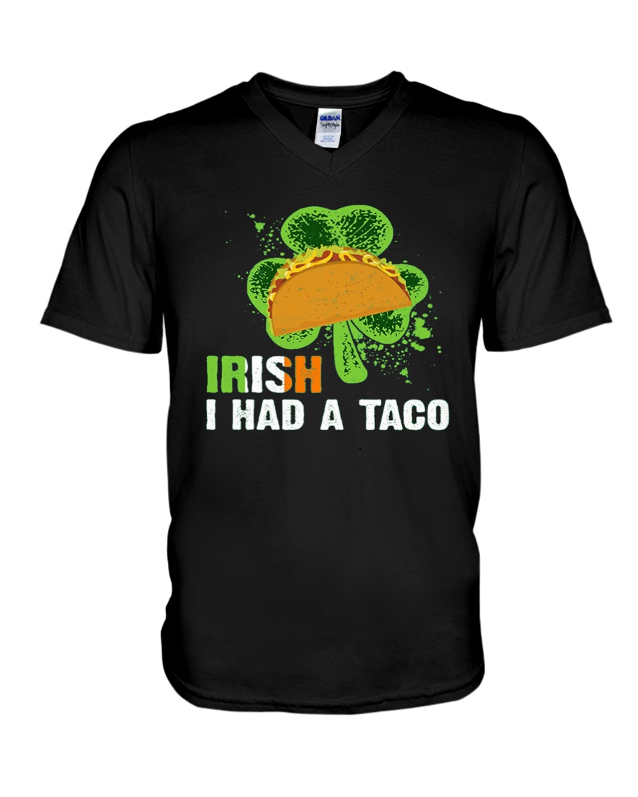 IRISH I HAD A TACO V-Neck T-Shirt