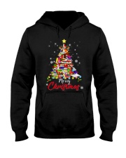 MERRY CHRISTMAS TO BOOK LOVERS Hooded Sweatshirt thumbnail