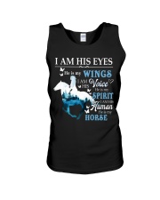 I AM HER EYES HE IS MY HORSE Unisex Tank tile