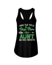 TWO TITLES HORSE MOM AND AUNT Ladies Flowy Tank tile