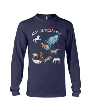 ANTI DEPRESSANTS FUNNY HORSE Long Sleeve Tee tile