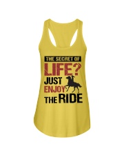 THE SECRET OF LIFE JUST ENJOY THE RIDE Ladies Flowy Tank tile