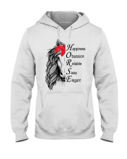 HAPPINESS OBSESSION RELIABLE SASSY ELEGANT Hooded Sweatshirt tile