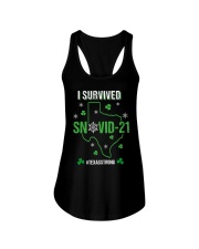 I SURVIVED SNOVID21 Ladies Flowy Tank tile