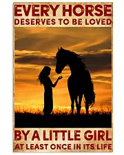 HORSE DESERVES TO BE LOVED BY A LITTLE GIRL 24x36 Poster front