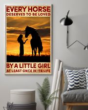 HORSE DESERVES TO BE LOVED BY A LITTLE GIRL 24x36 Poster lifestyle-poster-1