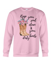 KEEP YOUR SOUL CLEAN AND YOUR BOOTS DIRTY Crewneck Sweatshirt tile
