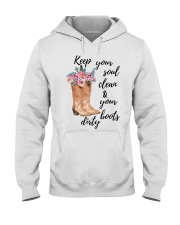 KEEP YOUR SOUL CLEAN AND YOUR BOOTS DIRTY Hooded Sweatshirt tile