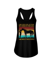 HORSES IN OUR BLOOD VINTAGE Ladies Flowy Tank tile