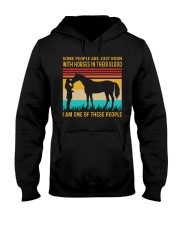 HORSES IN OUR BLOOD VINTAGE Hooded Sweatshirt front