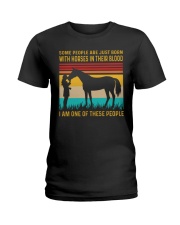 HORSES IN OUR BLOOD VINTAGE Ladies T-Shirt tile