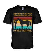HORSES IN OUR BLOOD VINTAGE V-Neck T-Shirt tile