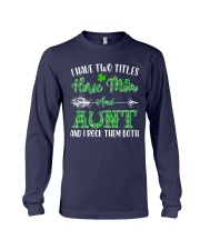 TWO TITLES HORSE MOM AND AUNT Long Sleeve Tee tile