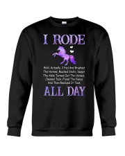 I RODE ALL DAY Crewneck Sweatshirt tile