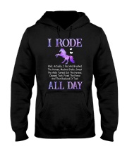I RODE ALL DAY Hooded Sweatshirt front