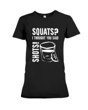 Squats Shoots Premium Fit Ladies Tee tile