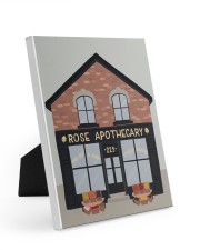 Rose House Easel-Back Gallery Wrapped Canvas tile