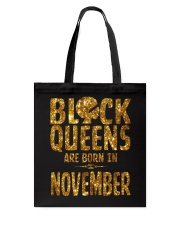 Black Queens Are Born in November Tote Bag thumbnail