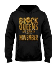 Black Queens Are Born in November Hooded Sweatshirt thumbnail