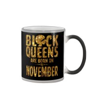 Black Queens Are Born in November Color Changing Mug thumbnail