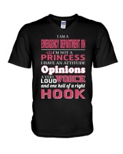 EMERGENCY DEPARTMENT RN V-Neck T-Shirt tile