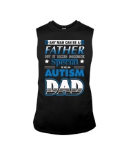 FATHER AUTISM DAD Sleeveless Tee tile