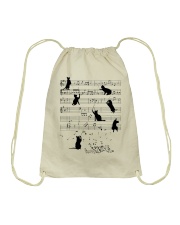 black cat music 2 Drawstring Bag tile