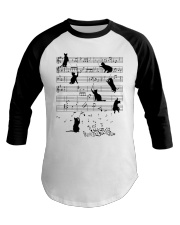 black cat music 2 Baseball Tee tile