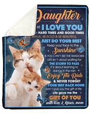 To my Daughter Sherpa Fleece Blanket tile