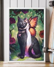 Black cat love 11x17 Poster lifestyle-poster-4