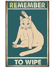 Remember to wipe 11x17 Poster front