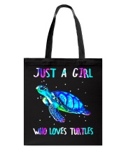Just a girl who loves turtles Tote Bag tile