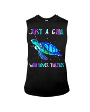 Just a girl who loves turtles Sleeveless Tee tile