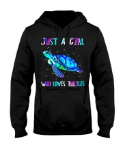 Just a girl who loves turtles Hooded Sweatshirt tile