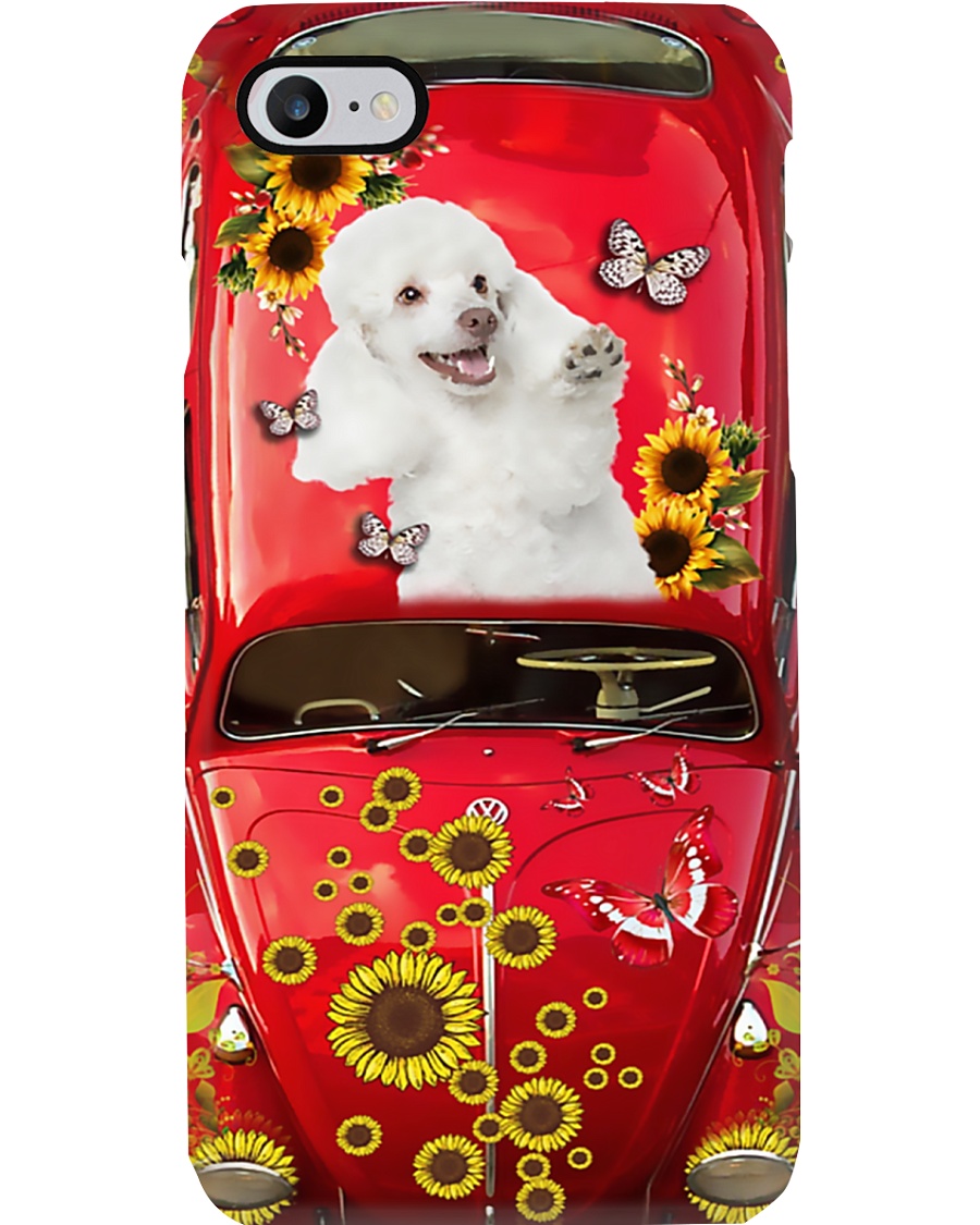 Phone Case - Poodle Sunflower Phone Case