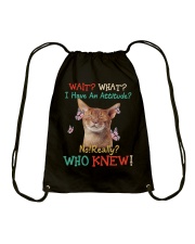 Wait What Drawstring Bag tile