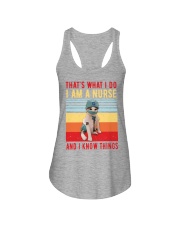 That's what i do i am a nurse 2 Ladies Flowy Tank tile