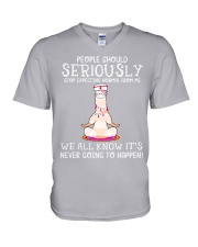 People should seriously V-Neck T-Shirt tile