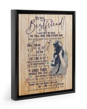 Canvas Best friend Floating Framed Canvas Prints Black tile