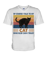 who else can i trust V-Neck T-Shirt tile