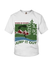 when in doubt jump it out Youth T-Shirt tile
