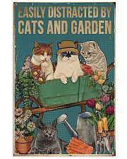 easily distracted by cats and garden 11x17 Poster front