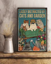 easily distracted by cats and garden 11x17 Poster lifestyle-poster-3
