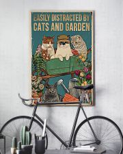 easily distracted by cats and garden 11x17 Poster lifestyle-poster-7