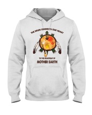 The drum connects our heart Hooded Sweatshirt tile