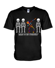 dare to be yourself V-Neck T-Shirt tile