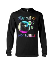 black cat stay out of my bubble Long Sleeve Tee tile