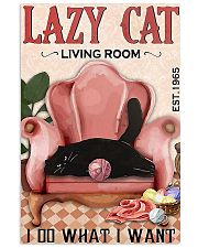 Lazy cat living room 11x17 Poster front