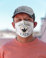 Just a girl who love cats Cloth face mask aos-face-mask-lifestyle-06