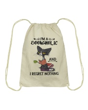I'm a bookaholic Drawstring Bag tile